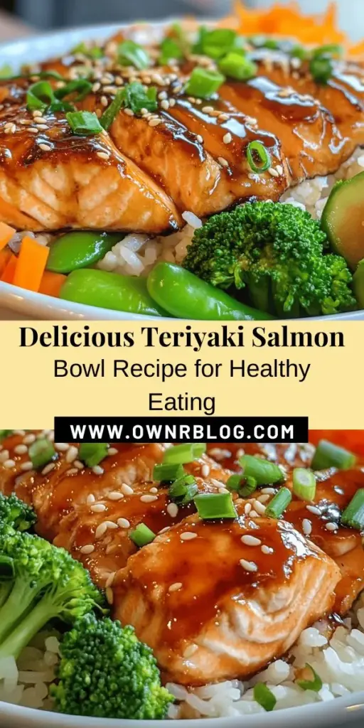 Experience a taste sensation with the Teriyaki Salmon Bowl Delight! This dish combines tender salmon, fragrant jasmine rice, and vibrant vegetables, all drizzled with a sweet-savory teriyaki sauce. Quick to prepare and packed with omega-3s, vitamins, and minerals, it’s perfect for busy weeknights or leisurely weekends. Elevate your meals with this nutritious and flavor-packed bowl! #TeriyakiSalmon #HealthyEating #EasyRecipes #SalmonBowl #Foodie