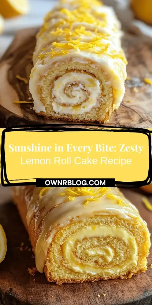 Brighten up your dessert table with the Zesty Lemon Dream Roll Cake! This beautiful cake features a light, airy texture and a delightful lemon cream filling that will impress your guests. Perfect for celebrations or a sweet afternoon treat, this roll cake is as delicious as it is stunning. Discover the joy of rolling, filling, and icing your own cake at home. Perfect for summer gatherings and special occasions! #LemonCake #DessertIdeas #BakingRecipe #HomemadeDeliciousness #RollCake