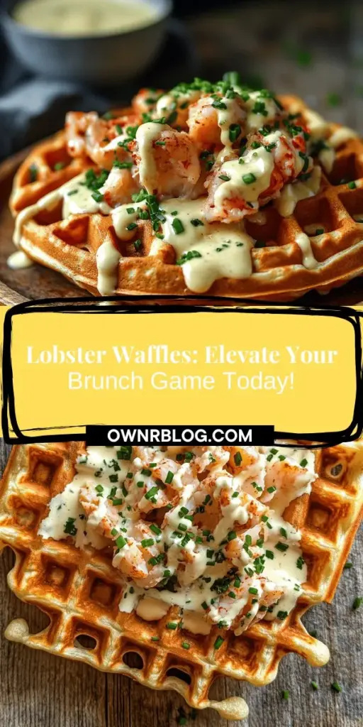 Elevate your brunch with a stunning dish: Lobster Waffles with Creamy Hollandaise Sauce. This unique recipe combines the luxurious taste of fresh lobster with fluffy waffles, making it perfect for special occasions. With a rich hollandaise sauce and a fusion of flavors, impress your guests with this culinary masterpiece. Dive into the preparation with our step-by-step guide! #BrunchGoals #LobsterWaffles #Foodie #GourmetCooking #HomeChef #CulinaryDelight #HollandaiseSauce