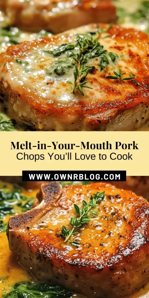 Discover the secret to crafting pork chops that melt in your mouth with this simple yet enticing recipe! Perfect for family dinners or special occasions, learn about the importance of quality ingredients, seasoning techniques, and cooking methods that lock in flavor and moisture. With tips on selecting perfect pork chops and creating a luscious creamy sauce, you'll impress your guests and elevate your culinary skills. #PorkChops #CookingTips #DeliciousRecipes #HomeCooking #ComfortFood