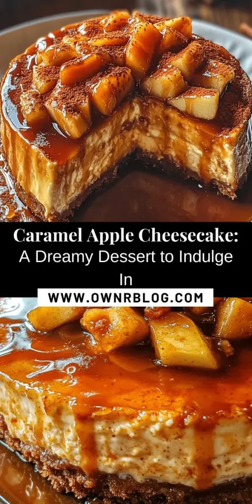 Indulge in a slice of pure bliss with Caramel Apple Cheesecake Delight! This decadent dessert combines creamy cheesecake with tart caramelized apples and a rich homemade caramel sauce. Perfect for any occasion, this baked treat is bound to impress family and friends. Follow our detailed guide for step-by-step instructions and tips to create the ultimate dessert experience. Elevate your baking game today! #Cheesecake #DessertRecipe #CaramelApple #BakingLove #SweetTreats