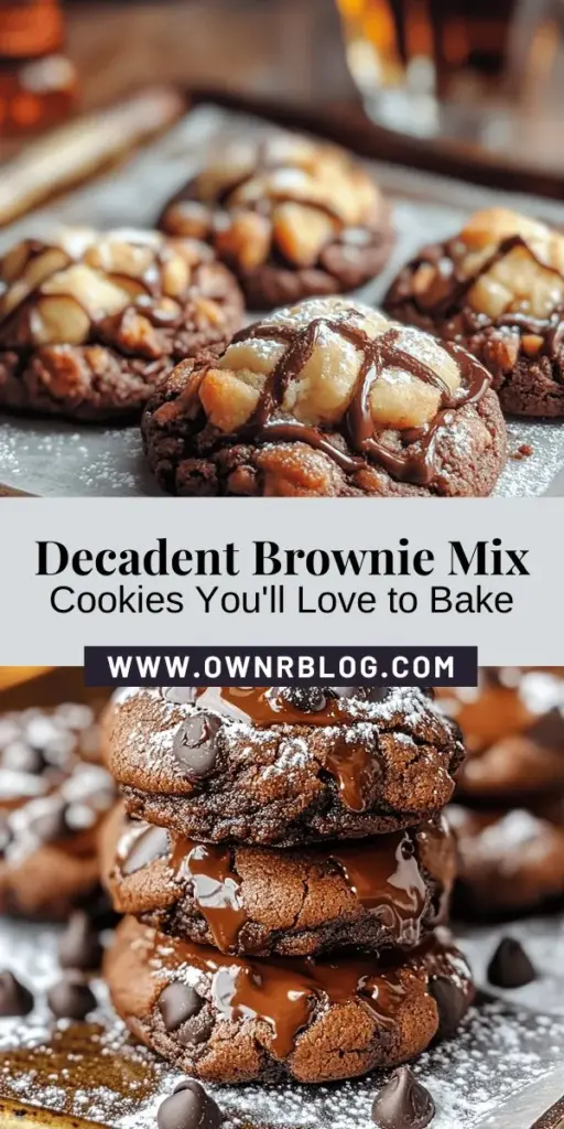 Discover the joy of baking with this easy recipe for decadent brownie mix cookies! These delicious treats blend the fudgy richness of brownies with the classic charm of cookies, making them a must-try for any chocolate lover. Customize them with chocolate chips, nuts, or a sprinkle of sea salt for your unique touch. Perfect for any occasion, they're sure to impress! Get baking today! #BrownieMixCookies #EasyBaking #ChocolateLovers #DessertRecipes #YummyCookies #BakingJoy