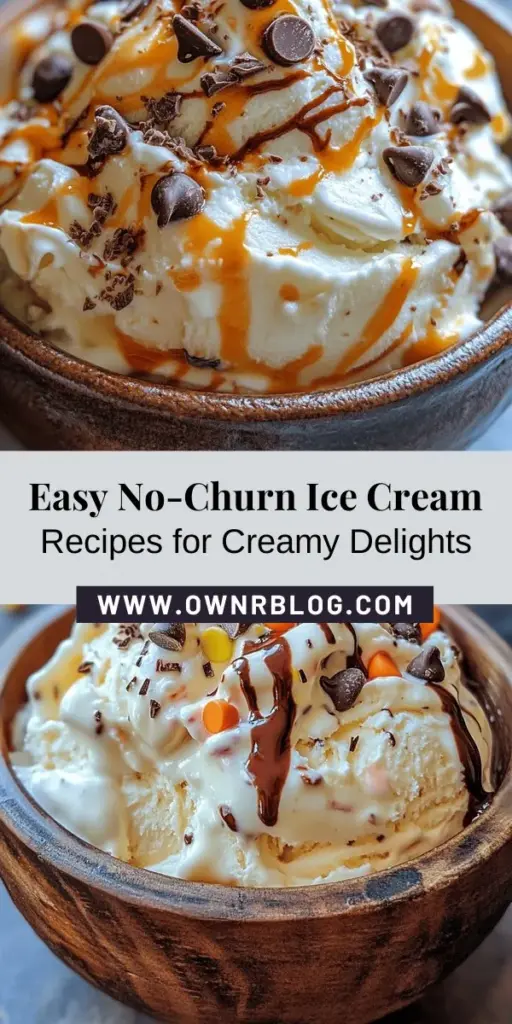 Discover the joy of making your own ice cream with our easy no-churn recipe! Indulge in creamy, dreamy flavors without the need for an ice cream maker. With just heavy whipping cream, sweetened condensed milk, vanilla extract, and your favorite mix-ins, you can create delicious treats tailored to your taste. Perfect for summer days or any occasion! Get creative and enjoy the nostalgia of homemade ice cream. #NoChurnIceCream #HomemadeIceCream #IceCreamLovers #DessertIdeas #SummerTreats