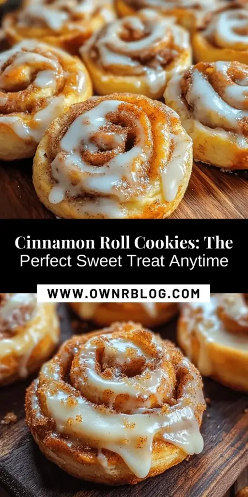 Indulge in the ultimate treat with this simple yet delicious cinnamon roll cookie recipe! These cookies combine the warm, gooey goodness of cinnamon rolls into a portable delight. With soft, chewy textures and a sweet cream cheese frosting, each bite provides a comforting flavor experience. Perfect for family gatherings, holiday parties, or a cozy night in, these cookies will quickly become a favorite. Bake up happiness today! #CinnamonRollCookies #BakingJoy #CookieRecipe #DeliciousDesserts #HomemadeTreats