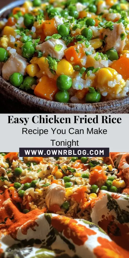 Easy Chicken Fried Rice Delight Recipe - Ownrblog