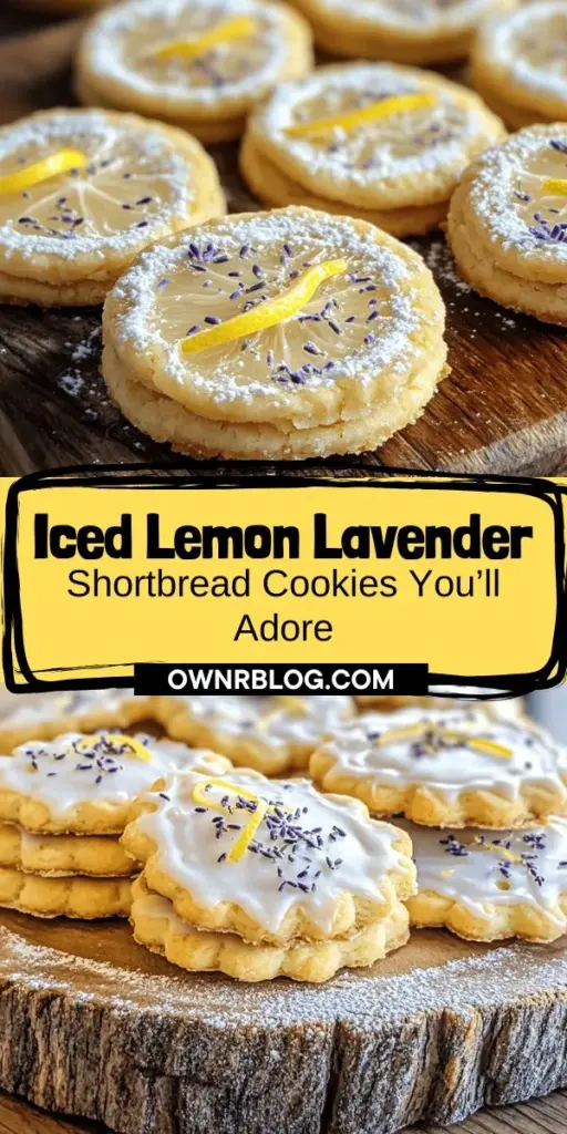 Discover the delightful blend of zesty lemon and aromatic lavender in these Iced Lemon Lavender Shortbread Cookies! Perfect for any occasion, these elegant treats are easy to make and will impress your guests. With a melt-in-your-mouth texture and a sweet icing glaze, they’re a true gourmet experience. Try them at your next tea party or special event. Enjoy the baking journey! #Baking #Cookies #Shortbread #LemonLavender #Dessert #TeaParty #HomemadeTreats