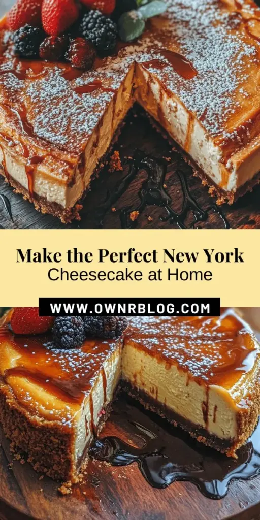 Indulge in the creamy, rich delight of a Heavenly New York Cheesecake! This iconic dessert, with its smooth texture and buttery crust, is perfect for any occasion—celebrations, family gatherings, or simply when you need a treat. Dive into the history, key ingredients, and step-by-step instructions to create this culinary masterpiece yourself. Impress your guests with every delicious slice! #NewYorkCheesecake #DessertLovers #Baking #SweetTreats #CulinaryArt #CheesecakeRecipe #Foodie