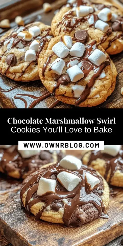 Indulge in the delightful experience of baking Chocolate Marshmallow Swirl Cookies! This whimsical treat brings together the rich taste of chocolate and the fluffy sweetness of marshmallows, creating a cookie that's both visually stunning and irresistibly tasty. Perfect for any occasion, these cookies will fill your home with warmth and joy. Try this easy recipe and bring smiles to your loved ones! #ChocolateCookies #MarshmallowSwirl #BakingJoy #CookieRecipe #DessertLovers