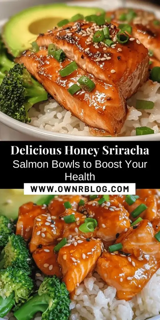 Discover the deliciously healthy Honey Sriracha Salmon Bowls that combine savory salmon with a sweet and spicy marinade! This recipe showcases the rich flavors of honey, Sriracha, and fresh veggies packed with nutrients. Perfect for a quick dinner or impressing guests, these bowls are not just tasty but also nutritious, featuring omega-3s, healthy fats, and fiber. Dive into this flavor-packed culinary journey today! #HealthyEats #SalmonRecipe #MealPrep #SrirachaLovers #Foodie #HealthyRecipes #WellnessJourney