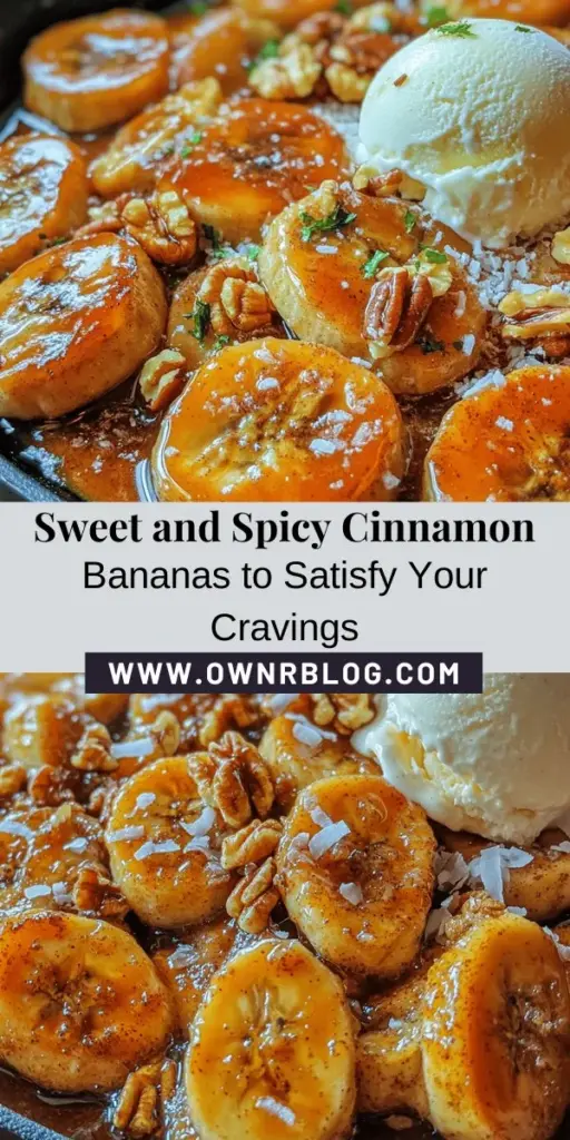 Discover the sweet and spicy delight of Pan Fried Cinnamon Bananas! This quick dessert transforms ripe bananas into a caramelized treat with warm cinnamon and brown sugar. Perfect for brunch or a cozy evening snack, serve them on pancakes, over ice cream, or with nuts for crunch. It's a simple recipe that impresses every time! Try it out and enjoy a deliciously indulgent experience. #BananaRecipes #Dessert #SweetTreat #ComfortFood #CookingAtHome